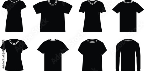 T Shirt Template Illustration for Men and Women