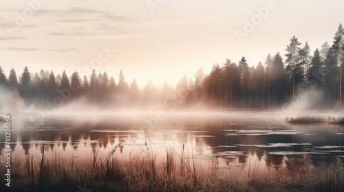 morning mist over the river © Muhammad