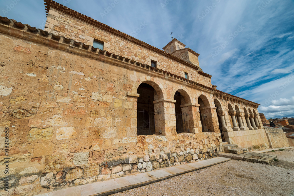 Church of Our Lady of Rivero in San Esteban de Gormaz. Soria. Spain. Europe.