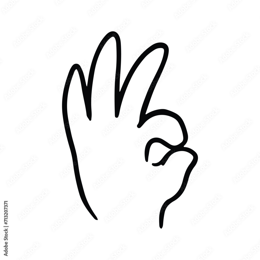 Children's hand gestures in doodle style isolated. Hand drawn human hands expressing various signs and symbols with fingers Children's hand gestures in doodle style isolated. Hand drawn human hands expressing various signs and symbols with fingers