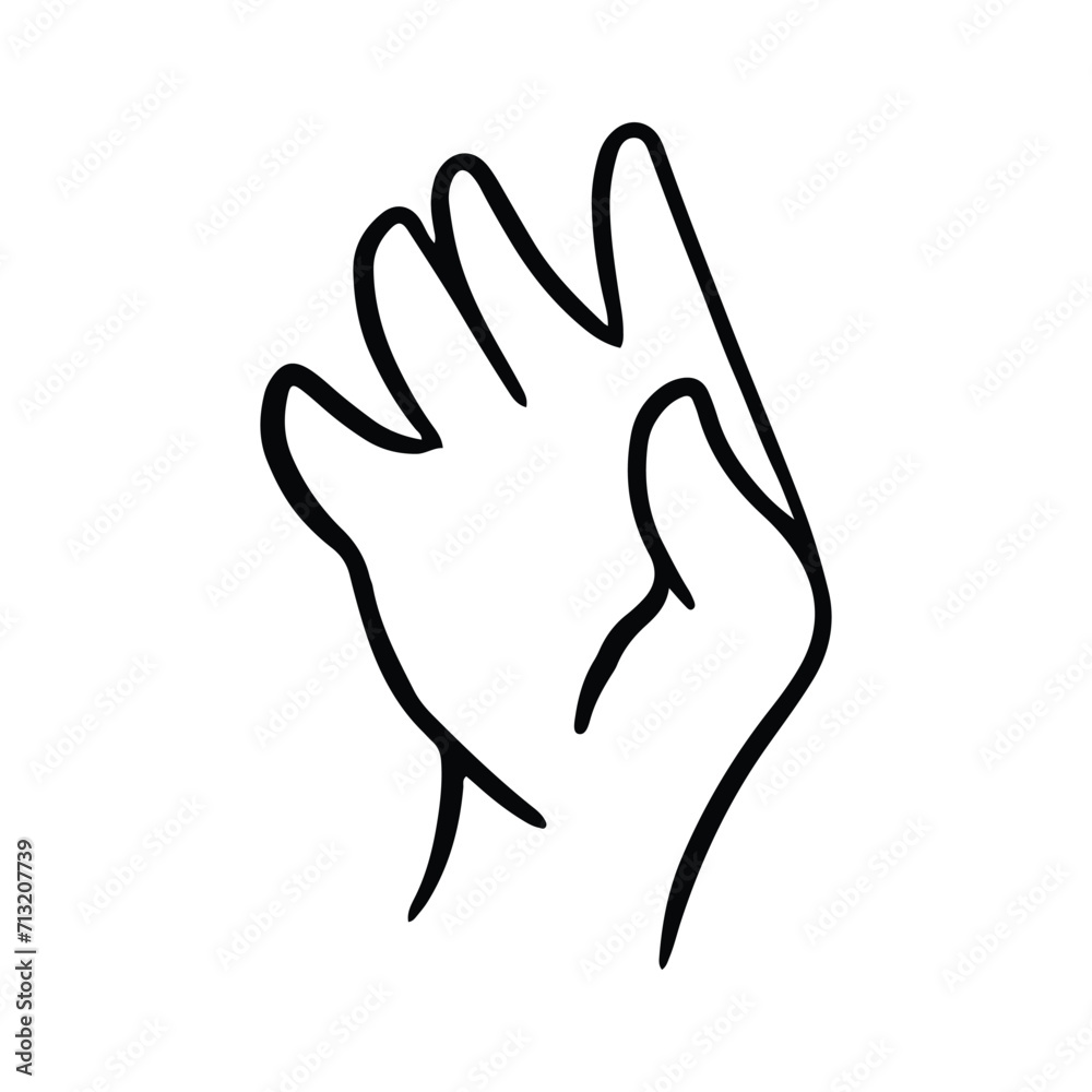 Children's hand gestures in doodle style isolated. Hand drawn human hands expressing various signs and symbols with fingers Children's hand gestures in doodle style isolated. Hand drawn human hands expressing various signs and symbols with fingers
