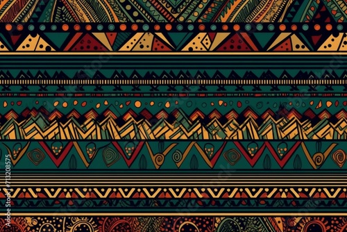 abstract ethnic pattern. Generative AI