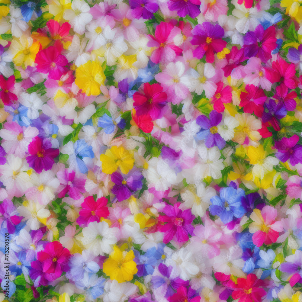 flowers. Abstract seamless pattern. AI generated. flowers. Abstract seamless pattern. AI generated.