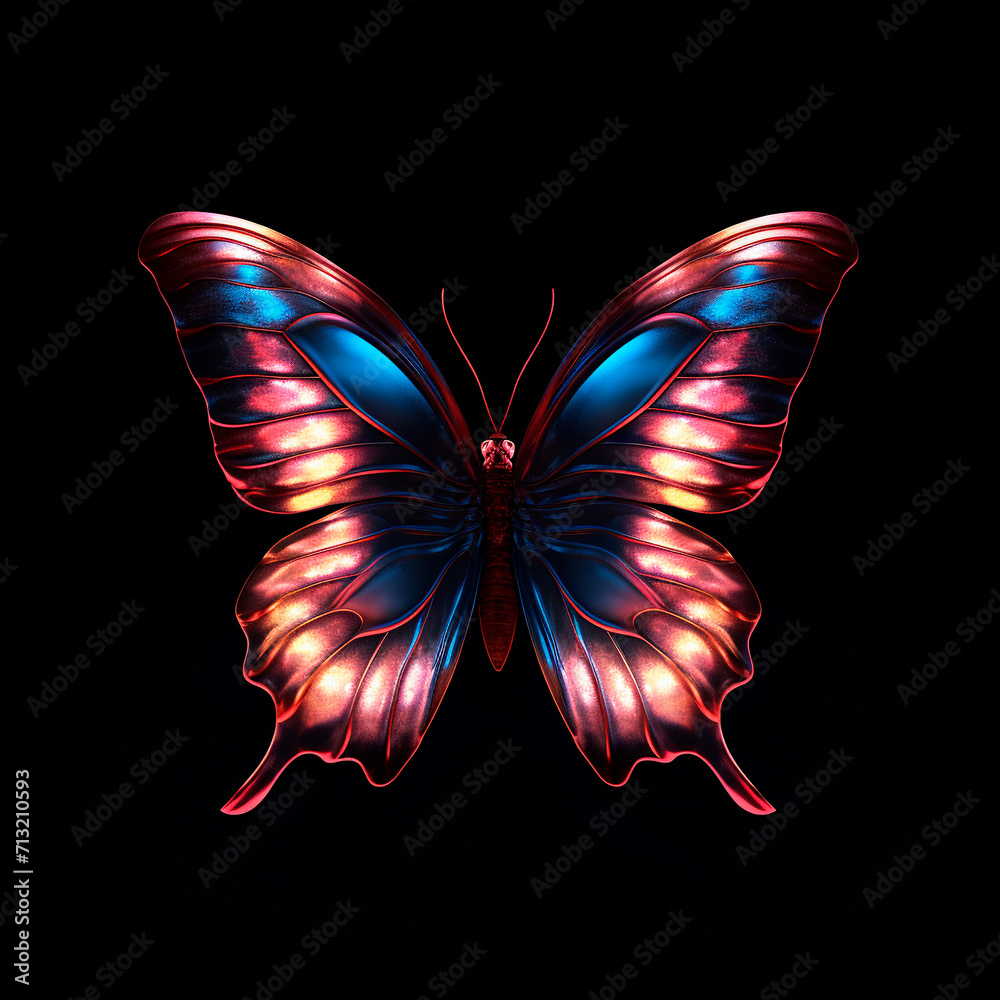 Beautiful butterfly on a black background