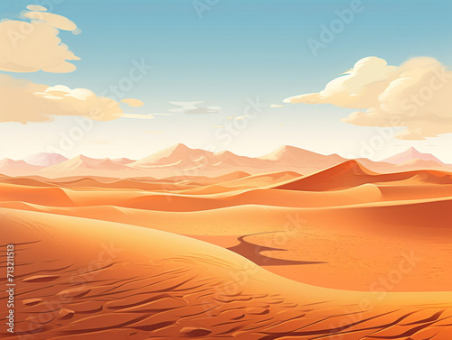 A raw desert landscape with sand dunes in a vintage style  captured in image v52.