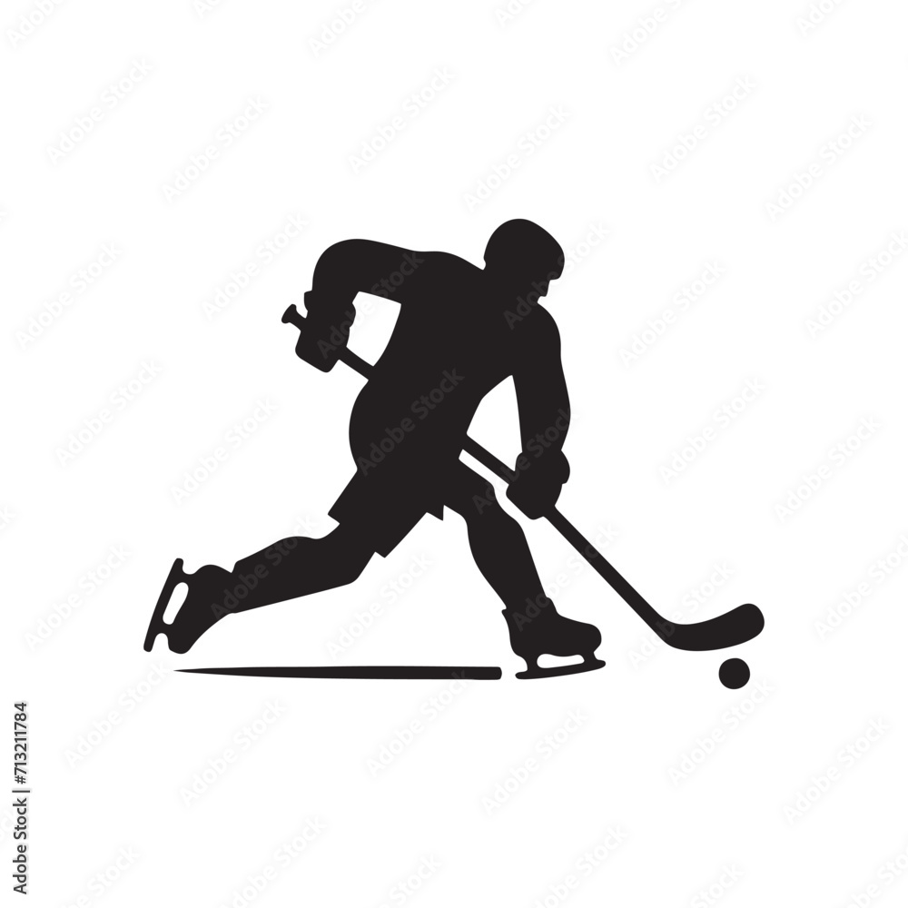 Dynamic Ice Dance: Hockey Player Silhouette Series Portraying the Artistry of Athletic Movement - Hockey Illustration - Athlete Vector
Dynamic Ice Dance: Hockey Player Silhouette Series Portraying the Artistry of Athletic Movement - Hockey Illustration - Athlete Vector