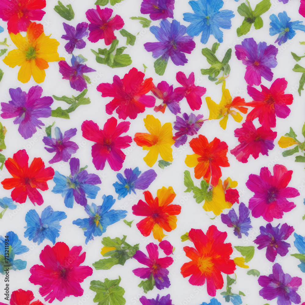 flowers. Abstract seamless pattern. AI generated. flowers. Abstract seamless pattern. AI generated.