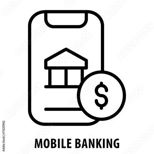 Mobile Banking, icon, Mobile Banking, Phone Banking, Mobile Financial Services, Smartphone Banking, Mobile Transactions, Cellphone Banking, Mobile Money, Mobile Banking Icon