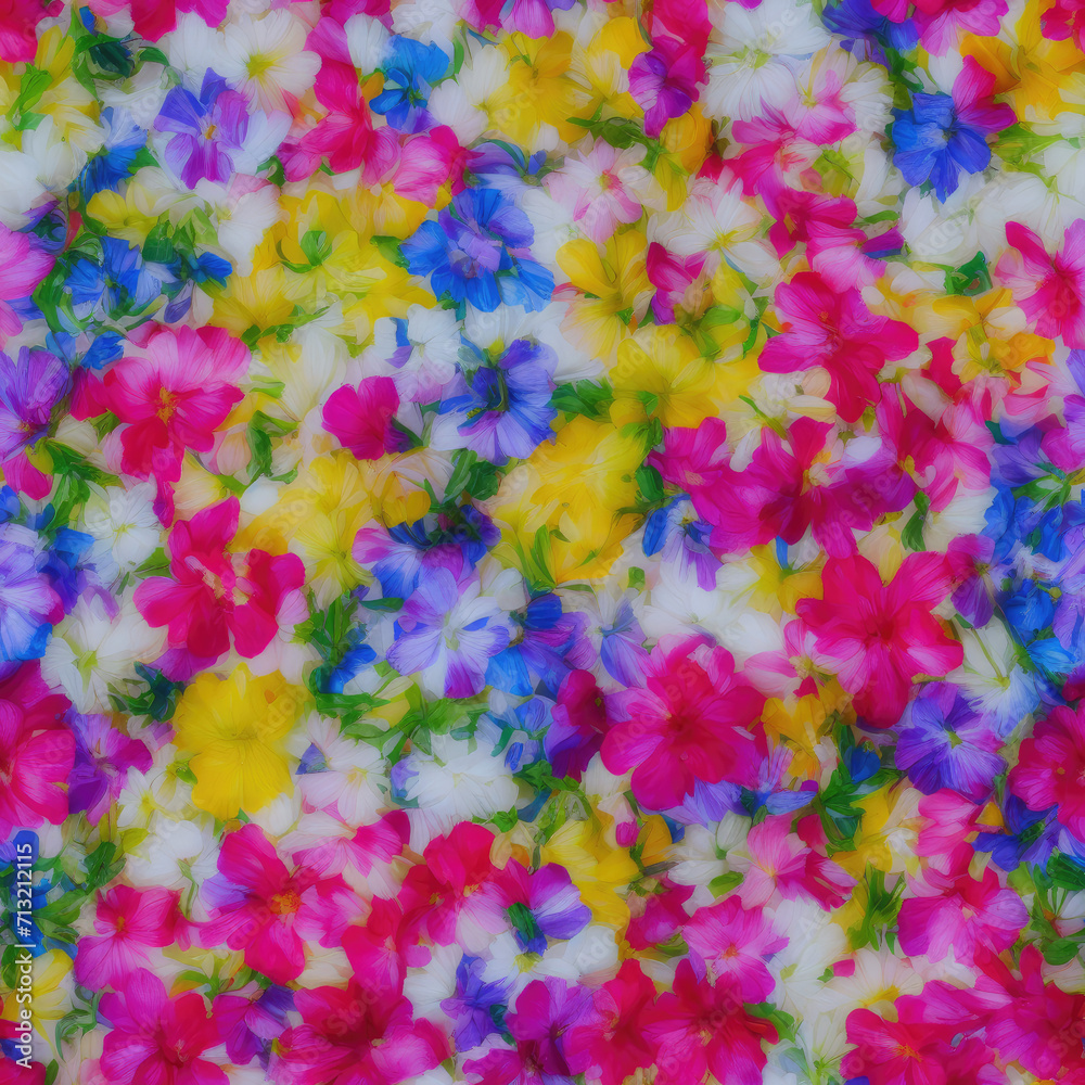 flowers. Abstract seamless pattern. AI generated. flowers. Abstract seamless pattern. AI generated.