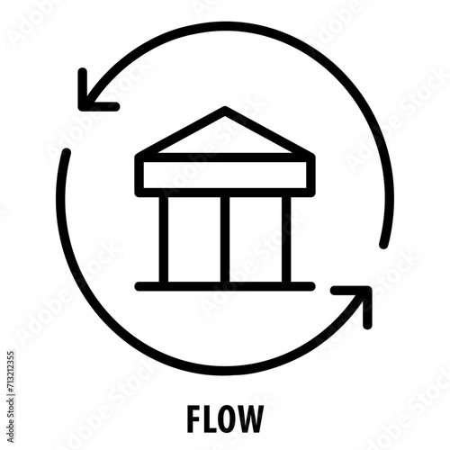 Flow, icon, Flow, Stream, Movement, Current, Progression, Flux, Direction, Course, Flowing, Flow Icon