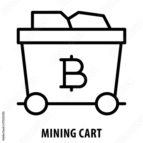 Mining cart, icon, Mining Cart, Ore Cart, Trolley, Mine Cart, Mining Transport, Cart, Ore Wagon, Mining Vehicle, Haulage, Mining Cart Icon