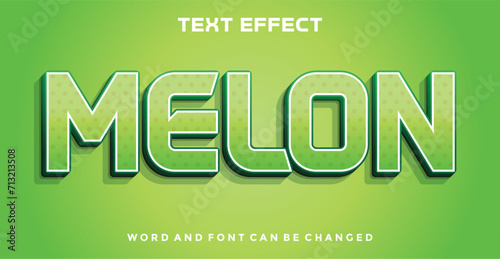 Melon editable text effect