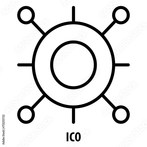 ICO, icon, ICO, Initial Coin Offering, Token Sale, Crowdsale, Cryptocurrency Offering, Token Launch, Coin Sale, Crypto ICO, ICO Icon, Crypto Offering