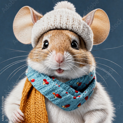  mouse in na hat  photo