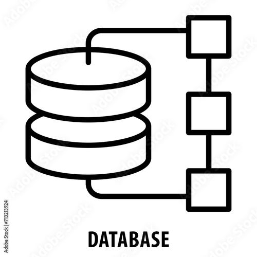 Database, icon, Database, Data Storage, Information System, Database Management, Data Repository, Digital Database, Database Icon