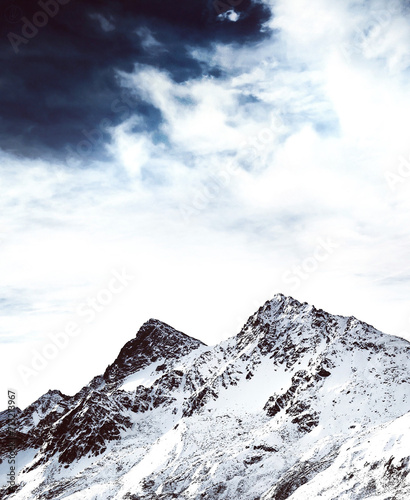 clouds over the mountains