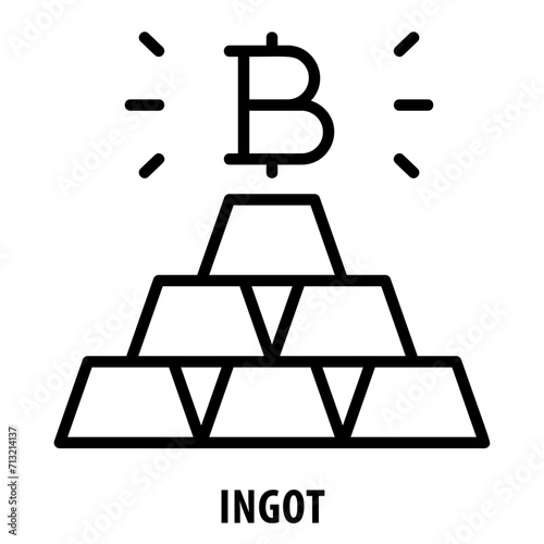 Ingot, icon, Ingot, Bar, Bullion, Metal Bar, Precious Metal, Gold Ingot, Silver Bar, Metal Ingot, Alloy Bar, Ingot Icon