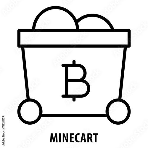 Minecart, icon, Minecart, Ore Cart, Trolley, Mining Transport, Cart, Ore Wagon, Mining Vehicle, Haulage, Mining Cart Icon