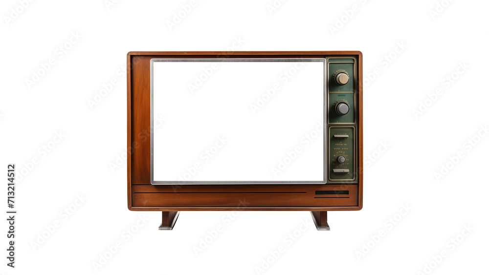 Retro tv with cut out screen. TV with blank display. Cut out tv Retro tv with cut out screen. TV with blank display. Cut out tv