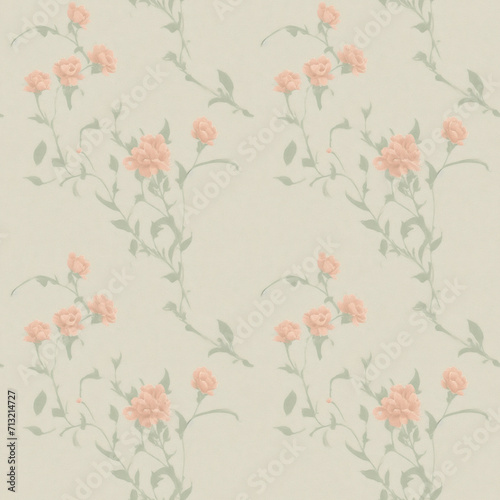 But Linen Floral Texture - generative ai, üretken yapay zeka © volkankutlubay