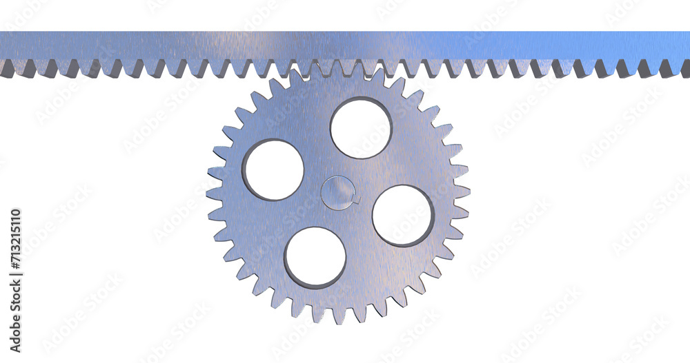 Rack and Pinion gear assembly. Industrial machines and automotive part Rack and Pinion gear assembly. Industrial machines and automotive part