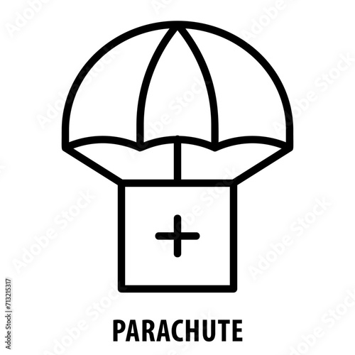 Parachute, icon, Parachute, Parachuting, Skydiving, Jumping, Parachute Icon, Airborne, Freefall, Parachute Jump, Descent, Paratrooper