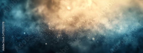 A mystical and atmospheric grunge-style background with a bokeh effect, blending dark and light hues with sparkling particles. photo