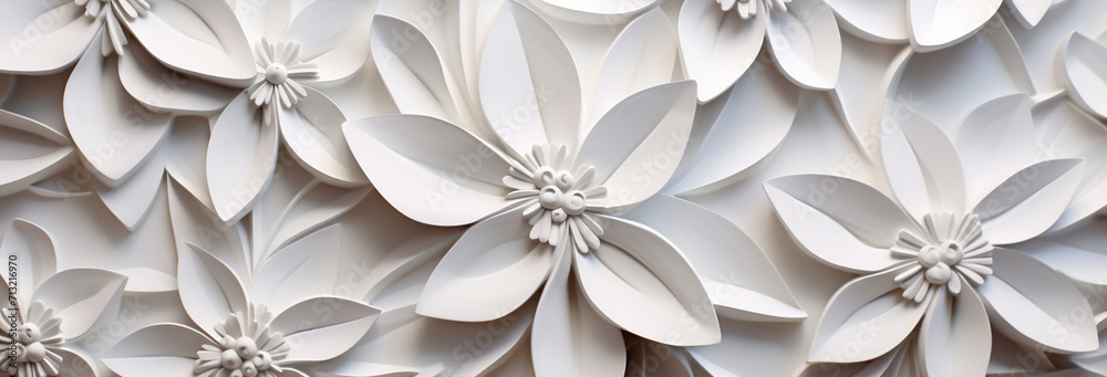 cut flowers on a white wall cut flowers on a white wall