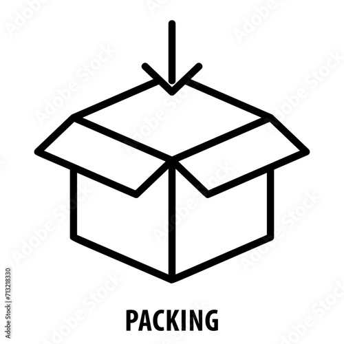 Packing, icon, Packing, Packaging, Packing Icon, Package, Wrapping, Shipping, Parceling, Box, Packing Material