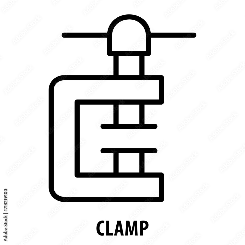 Clamp, icon, Clamp, Hand Clamp, Clamp Icon, Tool, Clamping Device, Fastening, Holding, Clamp Symbol Clamp, icon, Clamp, Hand Clamp, Clamp Icon, Tool, Clamping Device, Fastening, Holding, Clamp Symbol