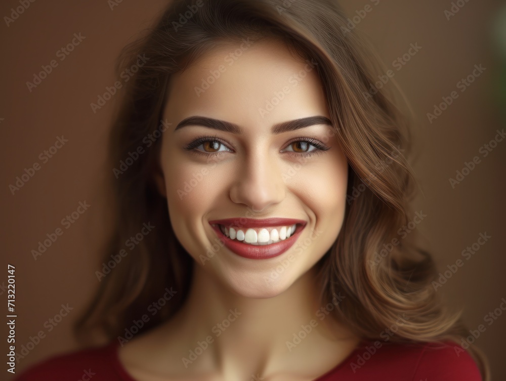 Skin care. Beautiful smiling girl model with makeup Skin care. Beautiful smiling girl model with makeup
