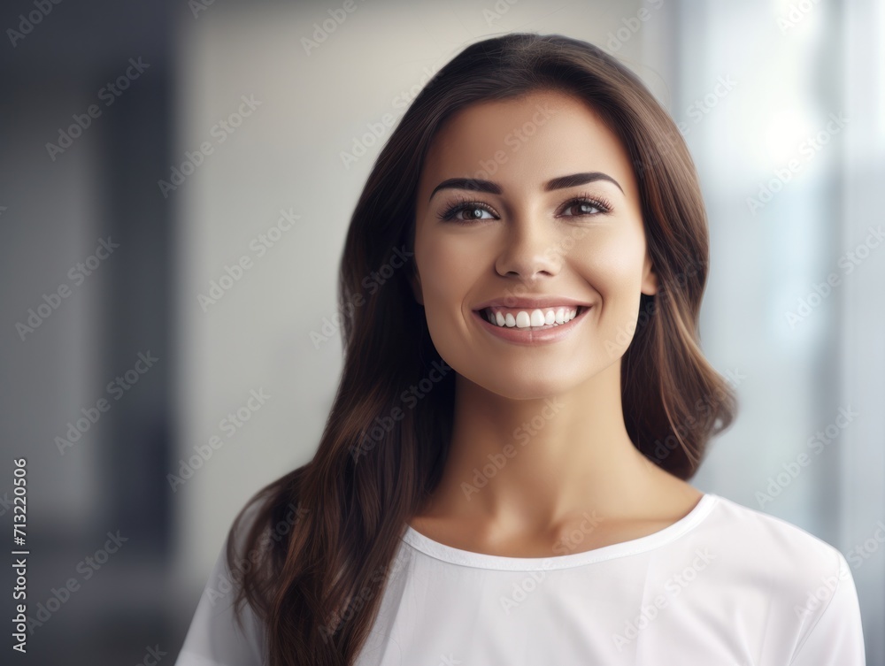 Beautiful young woman with clean fresh skin Beautiful young woman with clean fresh skin