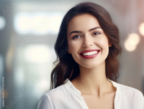 Beautiful young woman with clean fresh skin