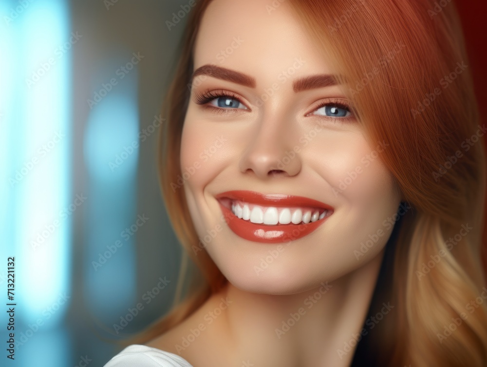 Skin care. Beautiful smiling girl model with makeup Skin care. Beautiful smiling girl model with makeup