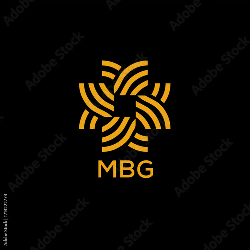 MBG  logo design template vector. MBG Business abstract connection vector logo. MBG icon circle logotype.
 photo