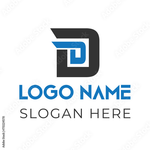 Free Download DD latter logo design vector template free - GFXLoad