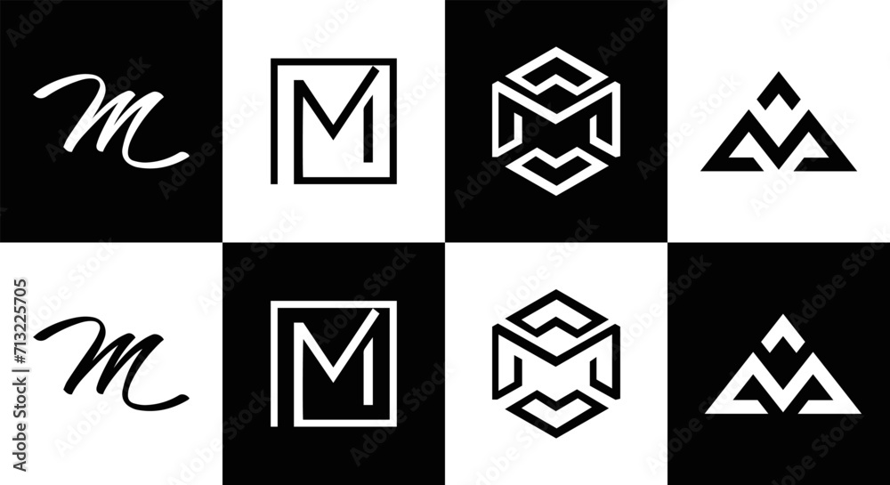M letter logo design for fashion and beauty and spa company. M letter vector icon. M letter logo design for fashion and beauty and spa company. M letter vector icon.