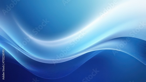 Abstract blue background, wave, veil or smoke texture - computer generated picture, generative, AI.