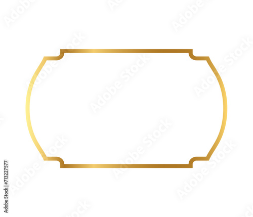 Realistic golden frame	