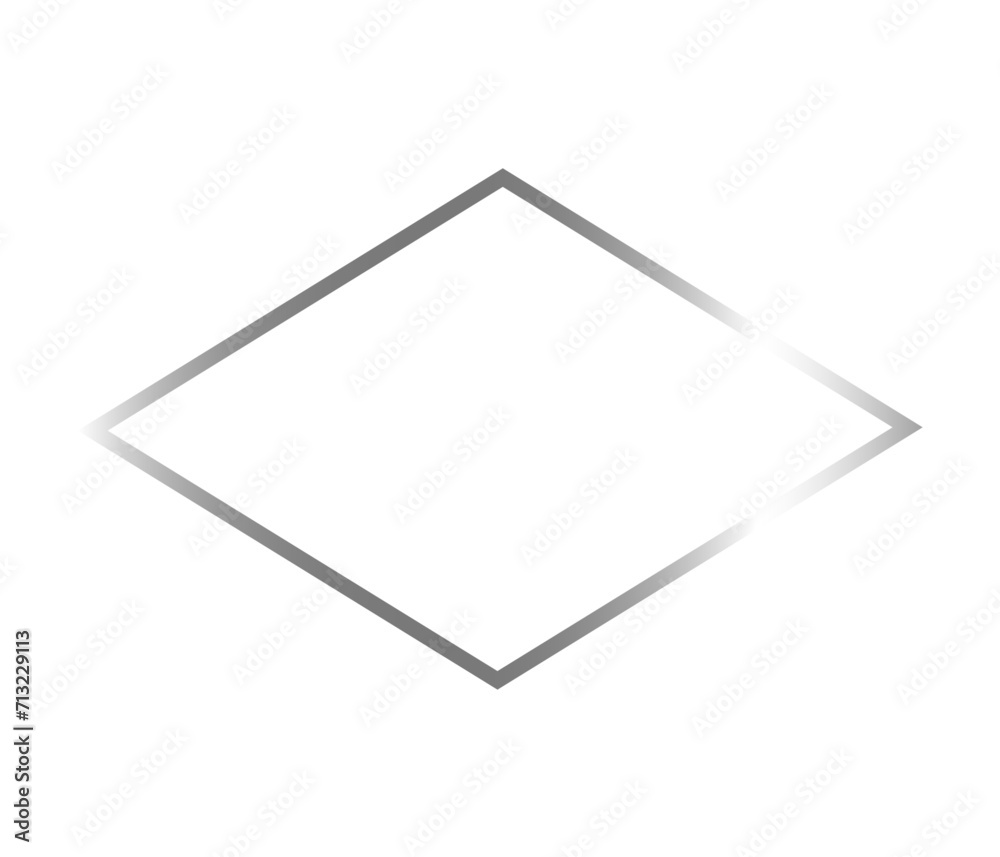 Realistic silver frame Realistic silver frame