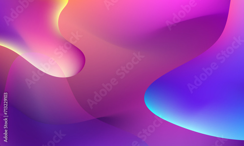 Color gradient background design. Abstract geometric background with pink liquid, Colorful banner