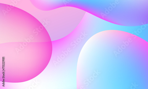 Abstract Gradient pink liquid background. Modern background design. Dynamic Waves. Fluid shapes composition.