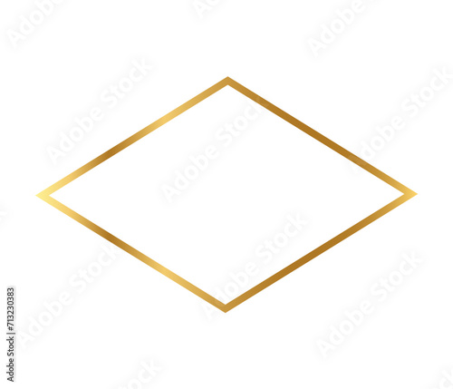 Realistic golden frame	
