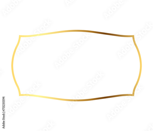 Realistic golden frame
