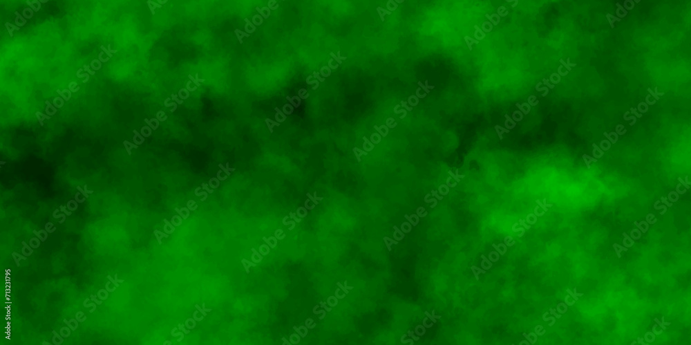 Irregular watercolor background. Abstract stain,Green steam on a black background.Beautiful orange nebula in cosmos far away, Texture and abstract art.