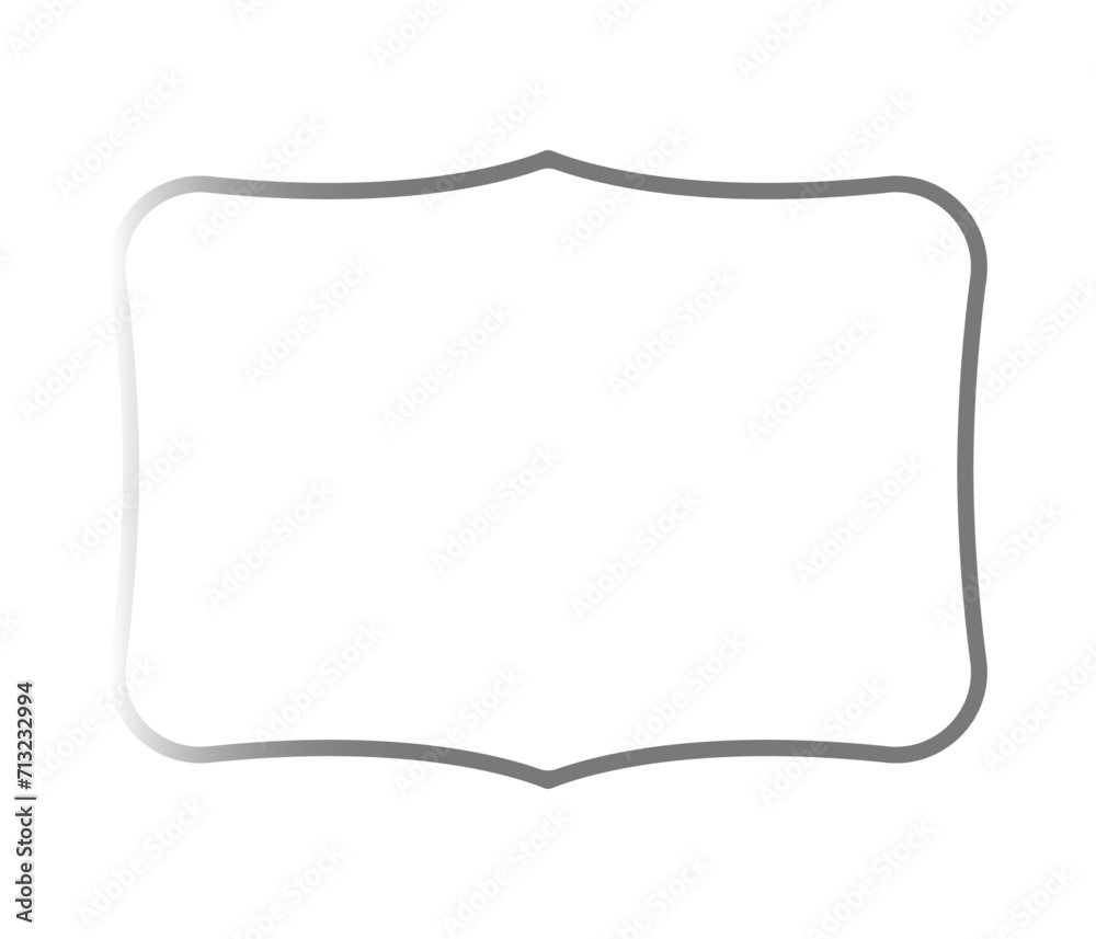 Realistic silver frame