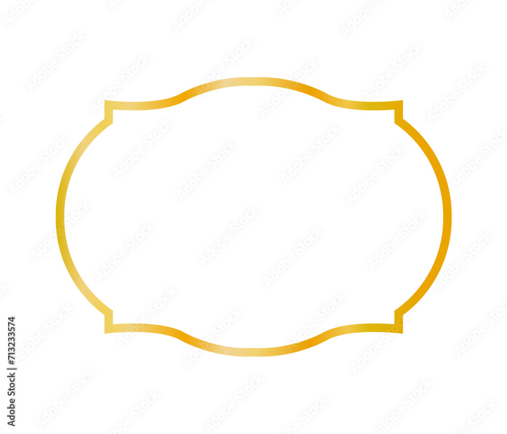 Fototapeta premium Realistic golden frame 