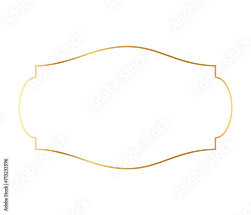 Realistic golden frame	