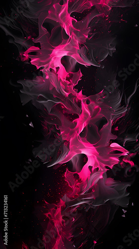 black with Pink accents minimalist background