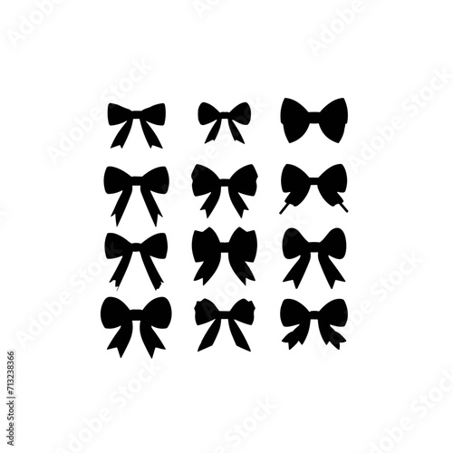 bow, tie, ribbon, fashion, vector, gift, bow tie, decoration, black, bowtie, silk, celebration, illustration, accessory, elegance, clothing, christmas, necktie, birthday, set, design, red, holiday